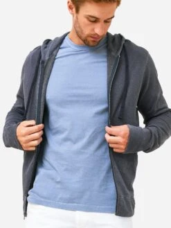 James Perse Men's Vintage Zip-Up Hoodie