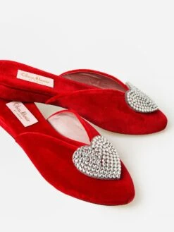 Olivia Morris Women's Lupin Slipper -Every Wear Shop OMAH09xCRIMSONREDxAlt3 80417408