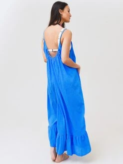 9 Seed Women's Paloma Ruffle Maxi -Every Wear Shop PALOMA CxMOROCCANBLUExAlt2 67730253