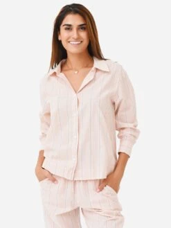 Eberjey Women's Sandwashed Cotton Printed Pajama Set