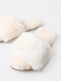 Pissenlit Women's Sheepskin Fuzzy Slipper -Every Wear Shop PLTSFSxBEIGExAlt1 81088551