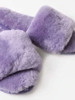Pissenlit Women's Sheepskin Fuzzy Slipper -Every Wear Shop PLTSFSxLILACxAlt2 81088527