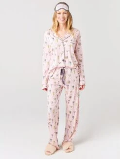 P.J. Salvage Printed Pajama Set With Mask -Every Wear Shop RSPYPJPJxBLUSHxPrimary