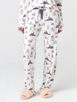 P.J. Salvage Printed Pajama Set With Mask -Every Wear Shop RSPYPJPJxIVORYxAlt4