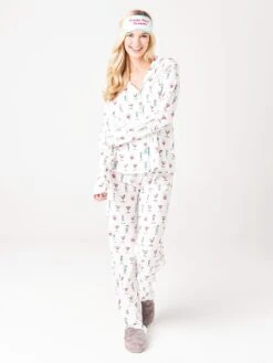 P.J. Salvage Women's Playful Print Pajama Set 18 P.J. Salvage Women's Playful Print Pajama Set -Every Wear Shop RXPYPJPJxIVORYxPrimary 31949160