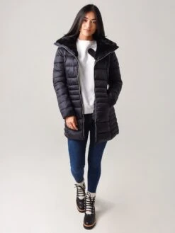 Save The Duck Women's Iris Winter Coat -Every Wear Shop S4366WxBLACKxAlt3 19353651