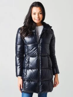 Save The Duck Women's Luck Maxi-Quilted Hooded Coat