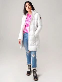 Save The Duck Women's Sealy Coat -Every Wear Shop S4741WxWHITExAlt3 19345022