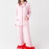 Sleeper Women's Party Pajama Set With Feathers