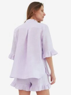 Sleeper Women's Linen Lounge Suit -Every Wear Shop SL023SxLAVENDERxAlt2