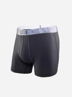 Saxx Underwear Quest 2.0 Boxer Brief -Every Wear Shop SXBB70FxBLACKDARKCHARCOALxPrimary 53815046