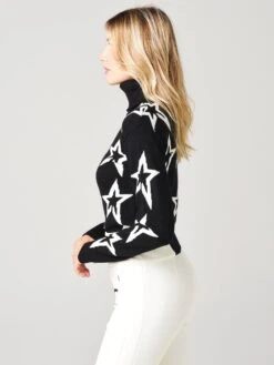 Perfect Moment Women's Star Dust Sweater -Every Wear Shop W3090xBLACKSNOWWHITESTARxAlt2 20624366