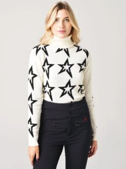 Perfect Moment Women's Star Dust Sweater -Every Wear Shop W3090xSNOWWHITEBLACKSTARxPrimary 20629822