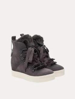 J/Slides Whitney Waterproof Suede Bootie -Every Wear Shop WHITNEY GREYalt2