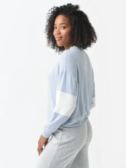 Z Supply Women's Elle Aprés Ski Long Sleeve Top -Every Wear Shop ZLT224657xCLOUDYBLUExAlt3 82310289