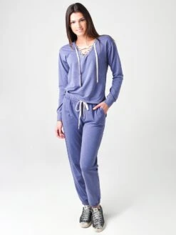 Z Supply Women's PE Terry Jogger Sweatpant -Every Wear Shop ZP203624xVINTAGEBLUExAlt3 16473582