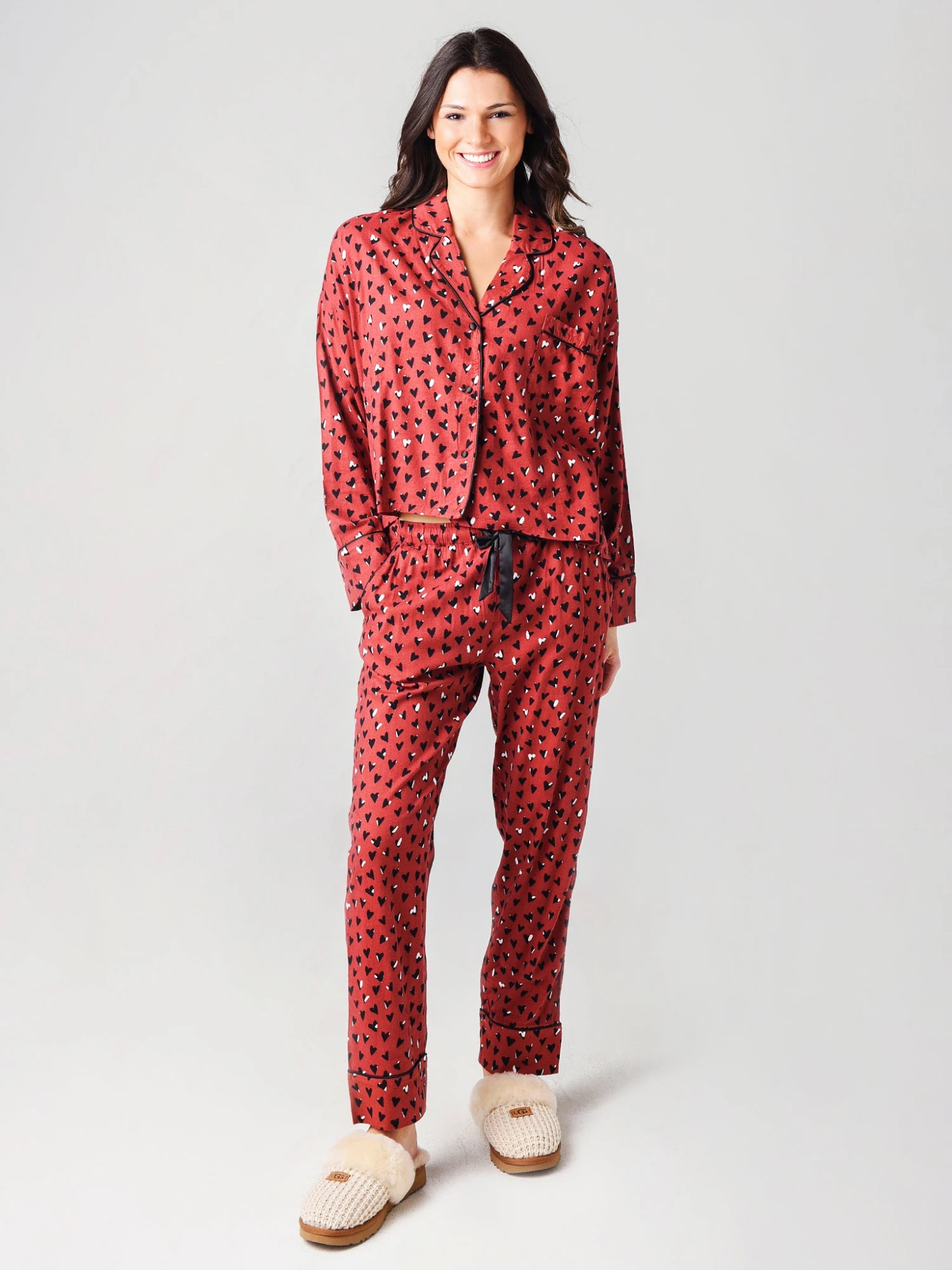 Z Supply Women's Dream State Heart PJ Set 1 Z Supply Women's Dream State Heart PJ Set