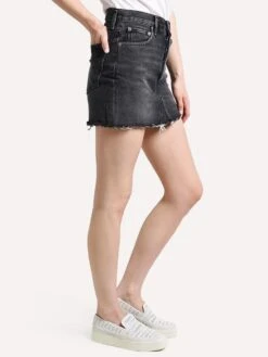 Agolde Quinn Hi Rise Skirt -Every Wear Shop a068 1087 jinx black alt1