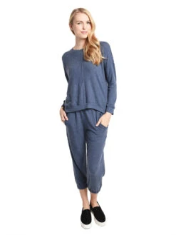 Velvet Alsie Cozy Jersey Jogger -Every Wear Shop alsie03 indigoalt3