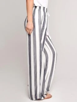 Bella Dahl Tassel Cord Wide Leg Pant -Every Wear Shop b3029 647 304 blue whitestripealt1