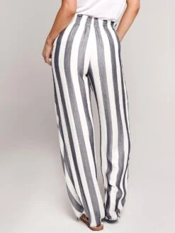 Bella Dahl Tassel Cord Wide Leg Pant -Every Wear Shop b3029 647 304 blue whitestripealt2