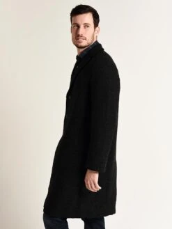 Harris Wharf London Boiled Wool Overcoat -Every Wear Shop c9121mlc anthracitealt3