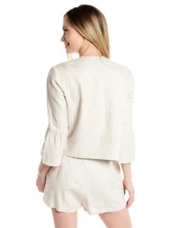 Cupcakes And Cashmere Aizzia Blazer -Every Wear Shop ci202536 ivoryalt1