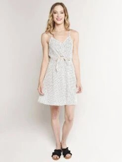 Re:Named Kara Polka Dress -Every Wear Shop d10056 white blackalt1