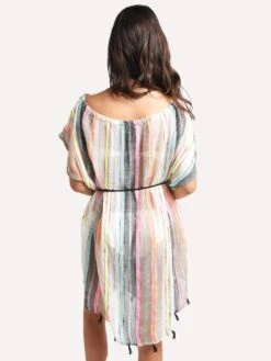 Echo Boardwalk Stripe Seaside Caftan -Every Wear Shop eb0071 multialt3