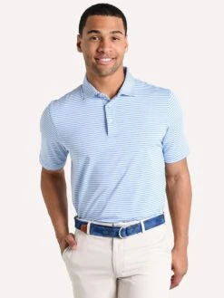 Saint Bernard Short Sleeve Knit Polo -Every Wear Shop kt7250 ltblue white 0a71050d bab2 4b69 8d6f 12266e24abf2