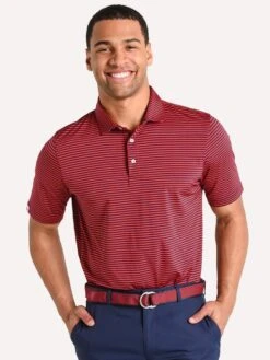 Saint Bernard Short Sleeve Knit Polo -Every Wear Shop kt7250 navy red 4833008b 7fed 4da7 b793 78de88d637f8