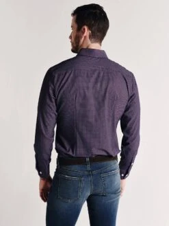 Mizen+Main Damon Shirt -Every Wear Shop l 7049 navy winecirclealt3