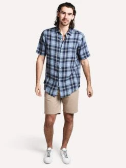 Rodd And Gunn Berwick Forest Short Sleeve Button Down Shirt -Every Wear Shop lp2913 stonewashalt3