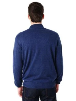 Peter Millar Men's Cashmere 1/4 Zip Pullover -Every Wear Shop mf16s02 navyalt3