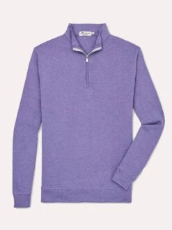Peter Millar Crown Comfort Interlock 1/4 Zip -Every Wear Shop mf18k40 auroraalt2