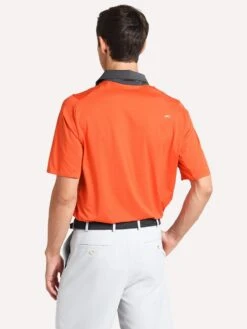 Kjus Men's Superload Short Sleeve Polo -Every Wear Shop mg60 b04 bloodorange darkduskalt2