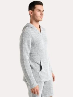 Faherty Brand Backloop Jacquard Hoodie Poncho -Every Wear Shop mku1812 whitewateralt1