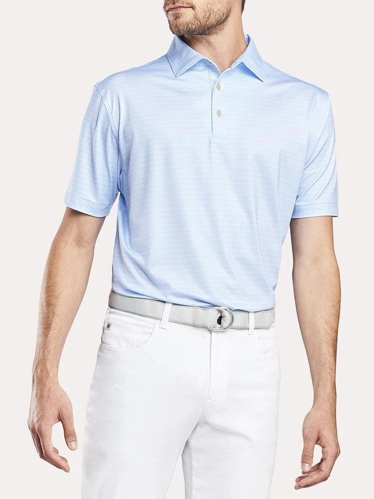 Peter Millar 42nd Printed Golf Tees Strech Jersey Polo 2 Peter Millar 42nd Printed Golf Tees Strech Jersey Polo - Image 2