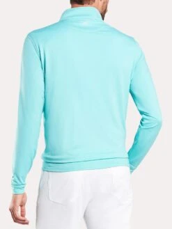 Peter Millar Men's Perth Stretch Melange Quarter-Zip -Every Wear Shop ms19ek40b seashorealt2