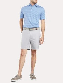 Peter Millar Crown Cool Striped Polo -Every Wear Shop ms19k21 bluewhalealt2