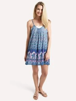 Modernsoul Miami Thinstrap Cover Up Dress -Every Wear Shop mthin19 blueelephantalt3