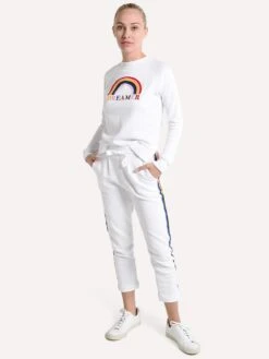 Chinti & Parker Dreamer Track Pant -Every Wear Shop pn03 whitealt3