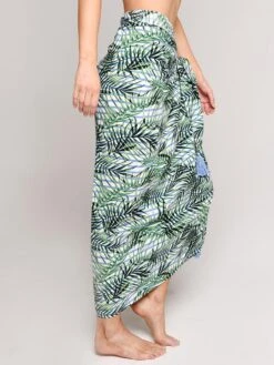 Red Carpet Palm Party Sarong -Every Wear Shop rcpp318c81 whitealt2