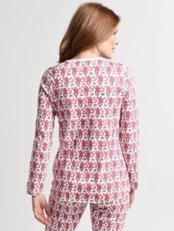 Roller Rabbit Women's Monkey Pajamas -Every Wear Shop rr112 105c 0849 pinkalt3