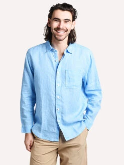 Tommy Bahama Men's Long Sleeve Sea Glass Breezer Linen Shirt -Every Wear Shop sbs 6992 copy 62f26f87 b195 4929 b8f5 f25870058161