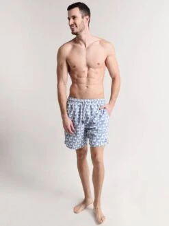Tom & Teddy Men's Seagull Swim Trunks -Every Wear Shop sglib icebluealt3