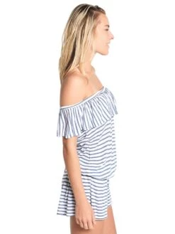 Splendid Mills Chambray All Day Romper -Every Wear Shop sp48777 bluestripealt2