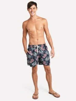 Grayers Midnight Tropic Swim Trunk 6 Inch -Every Wear Shop sw10219mid midnightleafprintalt3