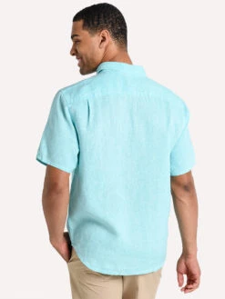 Tommy Bahama Men's Sea Glass Breezer Linen Camp Shirt -Every Wear Shop tr310623 lawnchairalt2