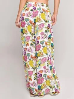 Trina Turk Key West Botanical Wrap Pant -Every Wear Shop tt8wa31 whitealt3